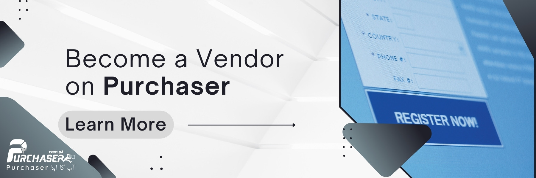 Become a Vendor on Purchaser