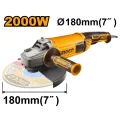 INGCO AG200018 Angle Grinder | 2,000W - 8,450 RPM - 180mm Disc