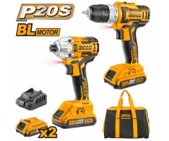 INGCO CKLI2006 Cordless 2-PCs Combo Kit | Drill + Impact Driver