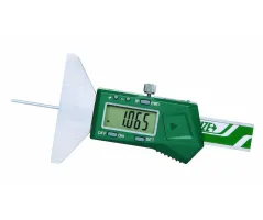 INSIZE Compact Digital Depth Gauge: 0 in to 2 in/0 to 50 mm Range, ±0.0008 in / 0.01 mm Accuracy, SPC Output