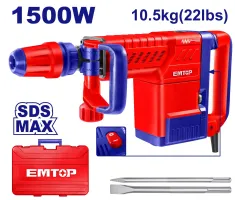 EMTOP EDBRM1501 Demolition Breaker | 1500W - 6-25J Impact Force