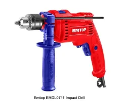 EMTOP EMDL0711 Impact Drill | 710W - 3000 RPM - 13mm Capacity