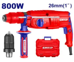 EMTOP ERHRL802 Rotary Hammer | 800W - 2.5J Impact Energy