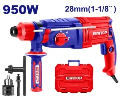 EMTOP ERHRL951 Rotary Hammer | 950W - 2.5J Impact Energy