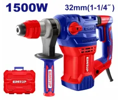 EMTOP ERHRP1502 Rotary Hammer | 1500W - 5.5J Impact Energy