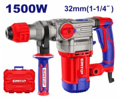 EMTOP ERHRP1503 Rotary Hammer | 1500W - 5.5J Impact Energy