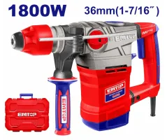 EMTOP ERHRP1801 Rotary Hammer | 1800W - 7.0J Impact Energy