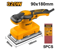 INGCO FS3208 Finishing Sander | 320W - 90x180mm Base