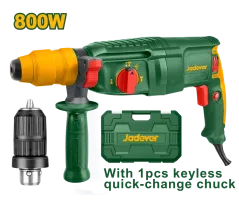 Jadever JDRH1D26-2 Rotary Hammer | 800W - 2.5J Impact Energy