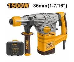 INGCO RH15008 Rotary Hammer | 1500W - 5.0J Impact Energy