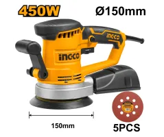 INGCO RS4508 Rotary Sander | 450W - 150mm Pad