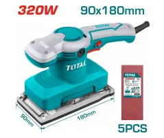 TOTAL TF1301826 Finishing Sander | 320W - 180x90mm Base