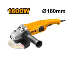 INGCO AG18008 Angle Grinder | 1,800W - 8,480 RPM - 180mm Disc