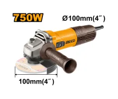 INGCO AG750282 Angle Grinder | 750W - 12,000 RPM - 100mm Disc