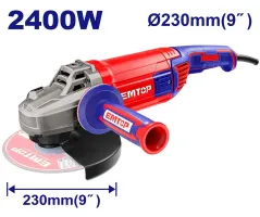 EMTOP EAGR24093 Angle Grinder | 2,400W - 6,400 RPM - 230mm Wheel