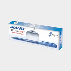 PIANO, Crystal Gel Liquid Ink Pen, Black, Box of 10