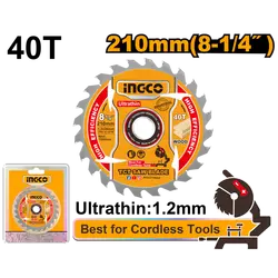 INGCO TSB2103 TCT Saw Blade | 210mm - For Wood Cutting