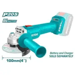 TOTAL Cordless angle TAGLI20107-2