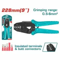 TOTAL Ratchet crimping plier