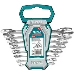 TOTAL 8Pcs double open end spanner set