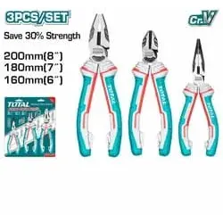 TOTAL3 Pcs high leverage pliers set THT2K0301S