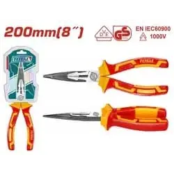 TOTAL Insulated long nose pliers Size 8 THTIP2381