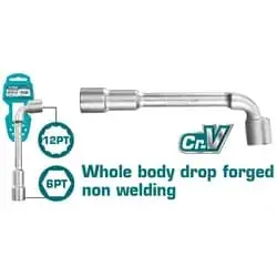 TOTAL L-angled socket wrench size 10mm