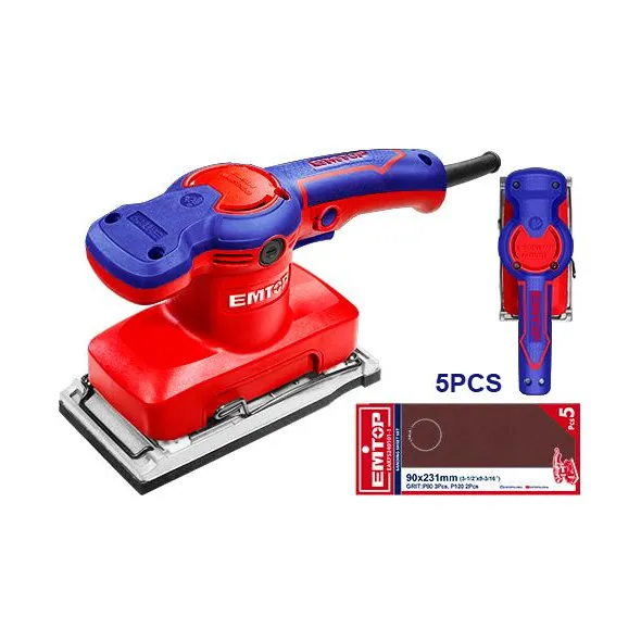 EMTOP EFSR3201 Finishing Sander | 320W - 90x180mm Base