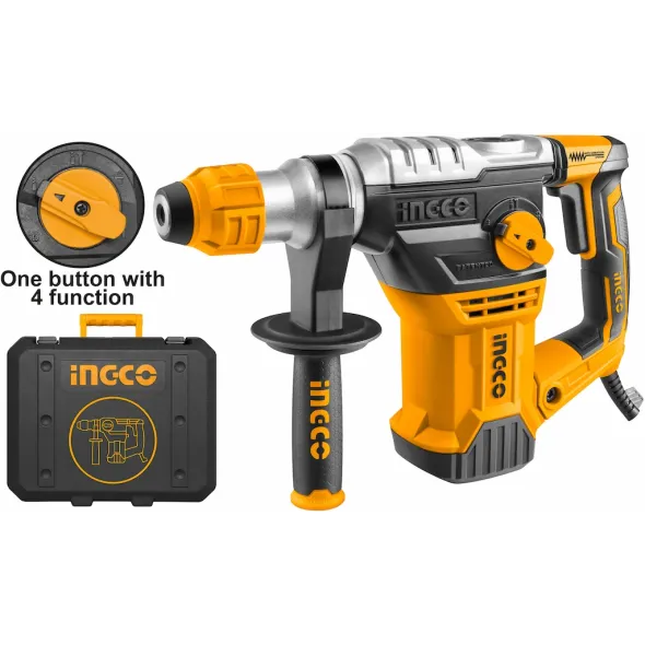 INGCO RH150068 Rotary Hammer | 1500W - 5.5J Impact Energy