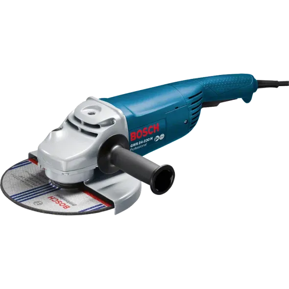 BOSCH GWS 24-230 H Angle Grinder | 2,400W - 6,500 RPM - 230mm (9'') Disc